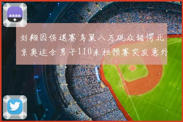 刘翔因伤退赛鸟巢八万观众错愕北京奥运会男子110米栏预赛突发意外